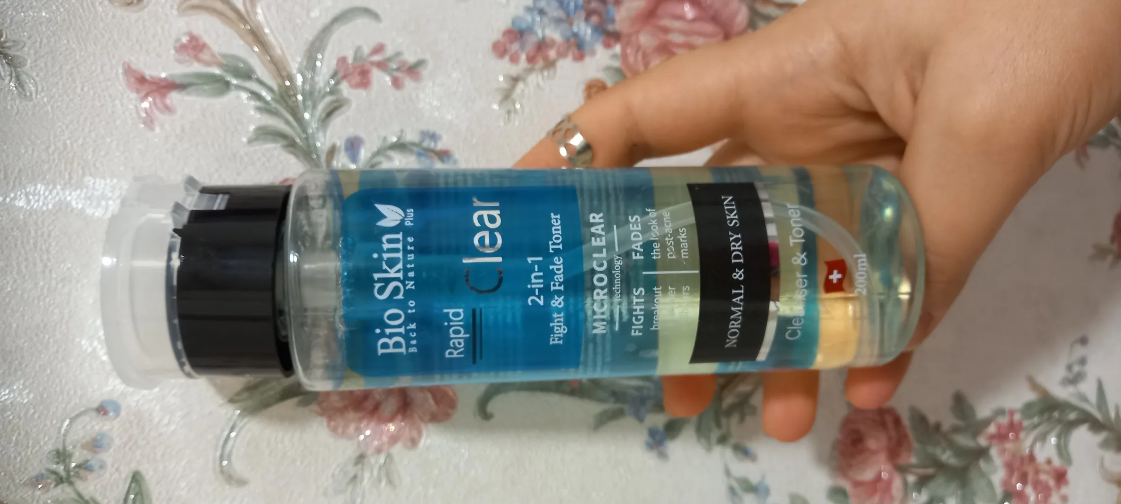 تونر پاک کننده صورت بایو اسکین مدل راپید حجم 200 میلی لیتر