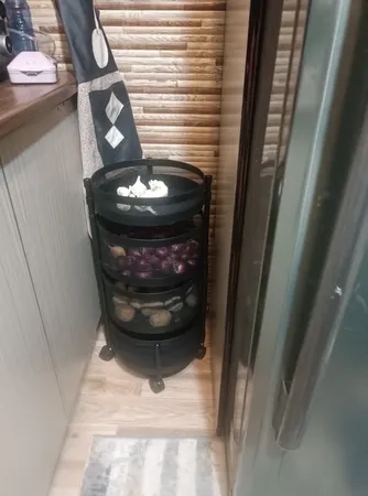 سبد سیب زمینی و پیاز ساین مدل توری سه و نیم طبقه تایر دار