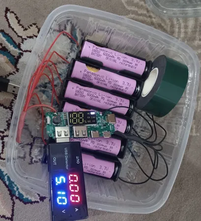 باتری لیتیوم یون قابل شارژ پاناسونیک کد 18650 ظرفیت 6000 میلی آمپرساعت