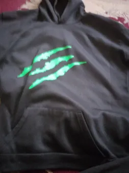 هودی مردانه طرح چنگ کد A03 رنگ مشکی