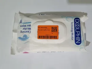 تجریه خرید دستمال مرطوب پاک کننده آرایش دلفین مدل 001 بسته 60 عددی