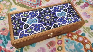 تجریه خرید زعفران هدیه باکس چوبی - 4 گرم به همراه هاون و قوری