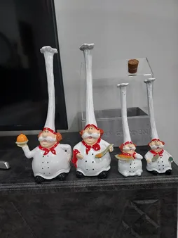 مجسمه آشپز کلاه بلندکد 020020058 مجموعه 4 عددی