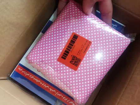 پارچه ملحفه مدل خال خالی کد S100