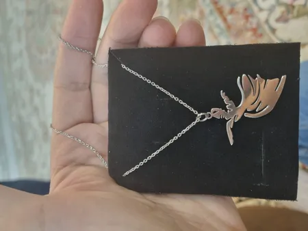 گردنبند نقره زنانه هایکا مدل رقص سماع کد n.ha1-259