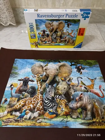 پازل 300 تکه راونزبرگر مدل African Friends کد 13075