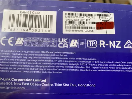 مودم روتر بی سیم 4G تی پی-لینک مدل Archer MR200/AC750_Ver- 5