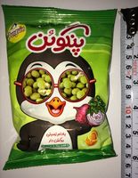 بادام زمینی روکش دار دراژه هلندی با طعم پیاز جعفری پنگوین - 80 گرم بسته 6 عددی