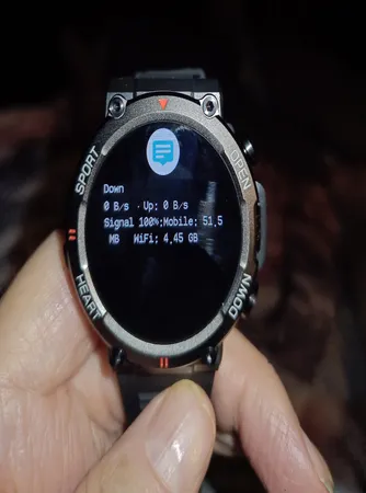 ساعت هوشمند 46 میلی متری مدل T͏45i.v2025 بند سیلیـکونی