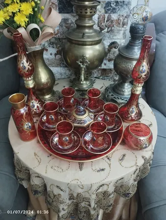 سرویس چای خوری 18 پارچه مدل شاه عباسي MIX