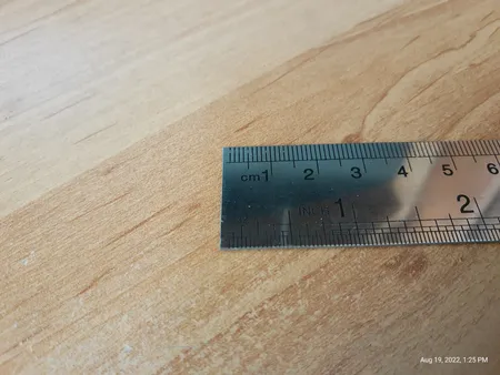 خط کش 30 سانتی متری مدل فلزی کد 001