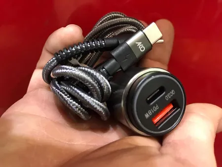 شارژر فندکی آکو مدل AC-1 به همراه کابل USB-C