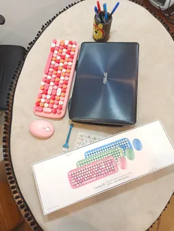 کیبورد و ماوس بی سیم مافی مدل CANDY XR، سوییچ ممبران ، Full Size