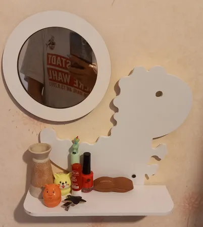 شلف دیواری اتاق کودک مدل دایناسور