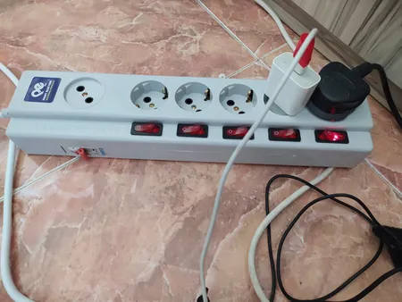 چندراهی برق پارت الکتریک مدل 5+1 کد 2095