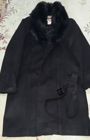 پالتو بلند زنانه مدل خزدار کد 02