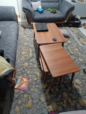 میز پذیرایی مستطیلی مدل مینیمال کد 25 مجموعه چهار عددی