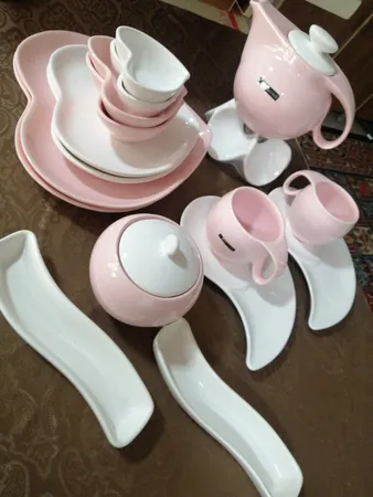 ست صبحانه خوری 17 پارچه آی سرام طرح ریتا مدل 4025