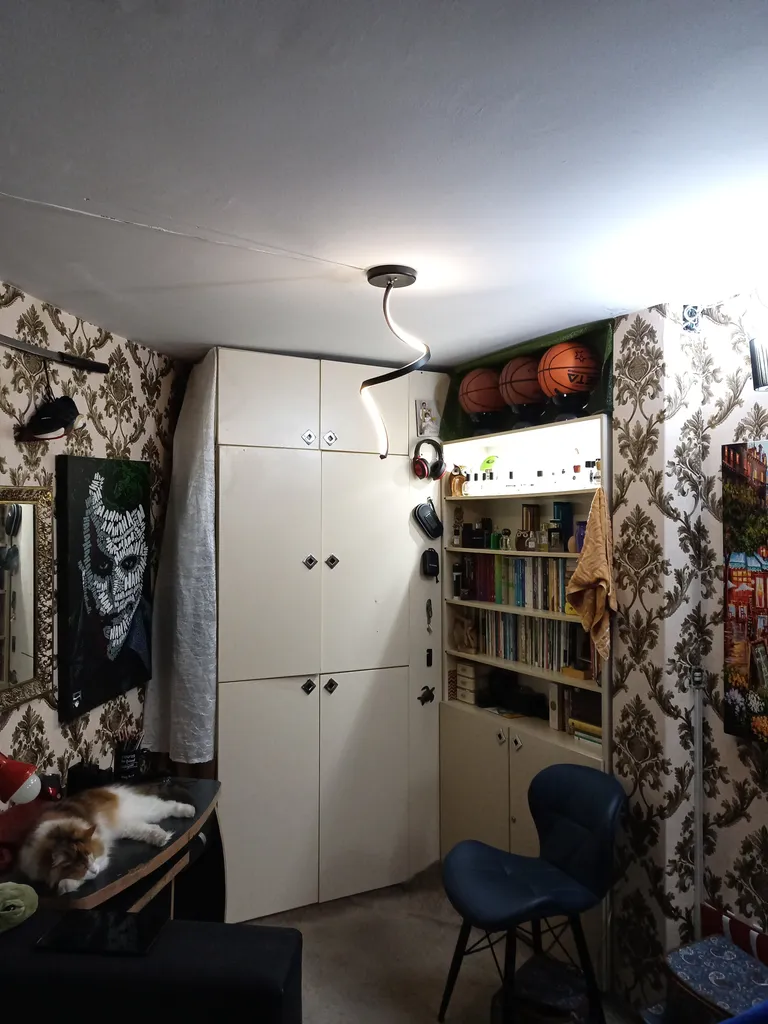 چراغ آویز چشمه نور کد A6328/1H-BK