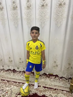 ست پنج تکه لباس ورزشی پسرانه طرح النصر مدل رونالدو 2024