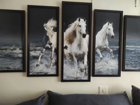 تابلو آتریسا مدل  اسب AT0132 مجموعه 5 عددی