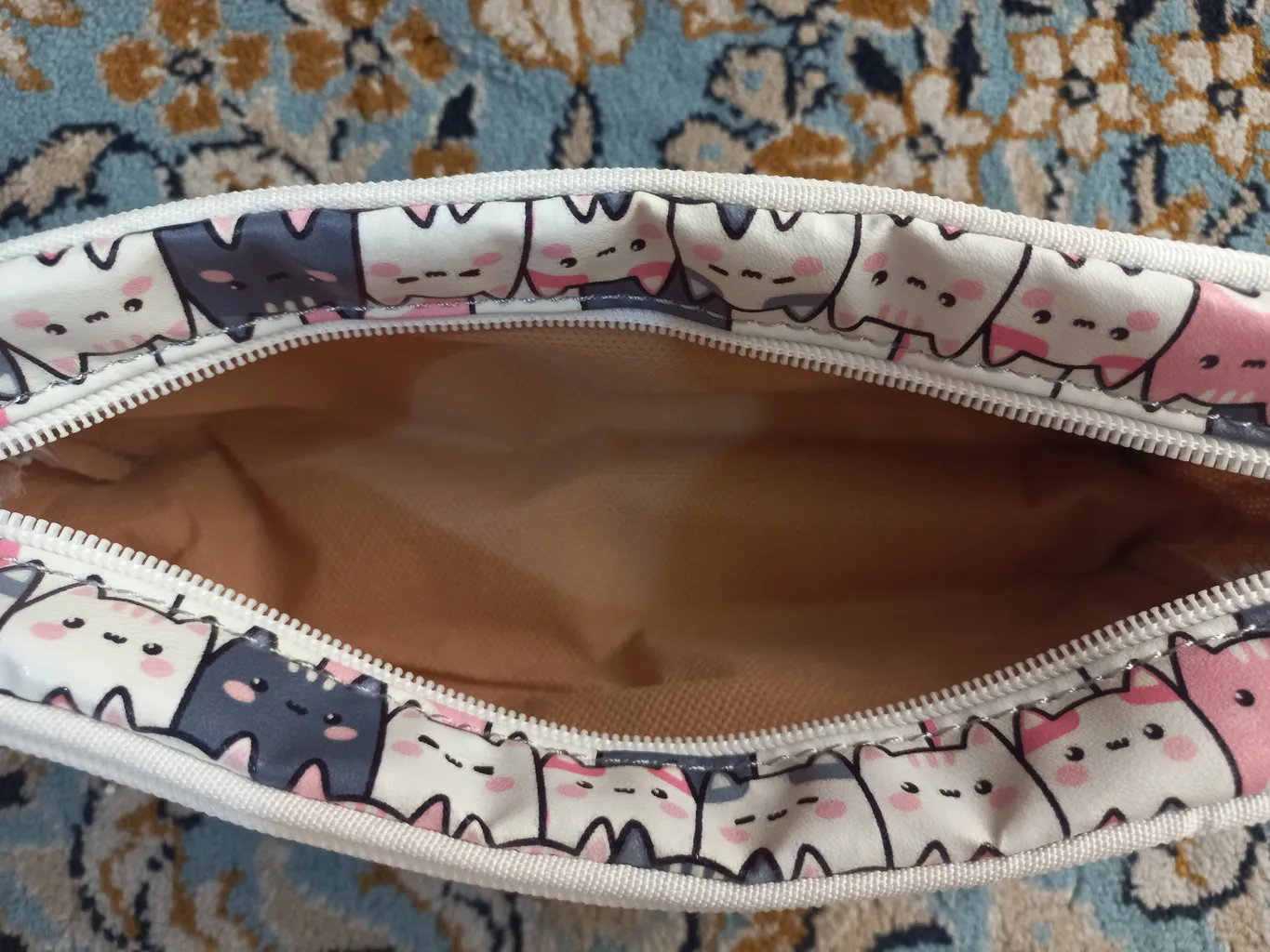 جامدادی مستر راد مدل سه زیپ طرح گربه فانتزی کد fiory 2515