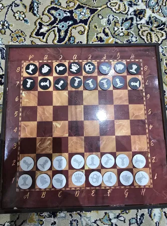 بازی فکری شطرنج و منچ مدل فروردین بسته 9 عددی