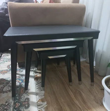 میز جلومبلی میز چوب مدل لاکچری مجموعه 4 عددی