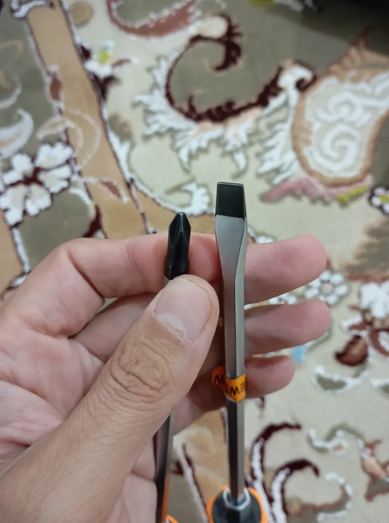 پیچ گوشتی دو سو و چهارسو ضربه خور دینگشی مدل DT-6150 بسته 2 عددی