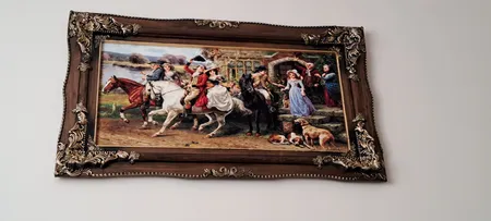 تابلو فرش ماشینی طرح بدرقه کد ۷۰۵۸