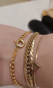 تجریه خرید دستبند طلا 18 عیار زنانه ناریا مدل سوپر کارتیر