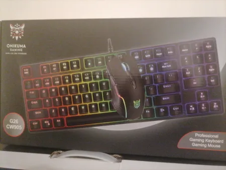 کیبورد و ماوس گیمینگ اونیکوما مدل G26+CW905 Tenkeyless LED RGB