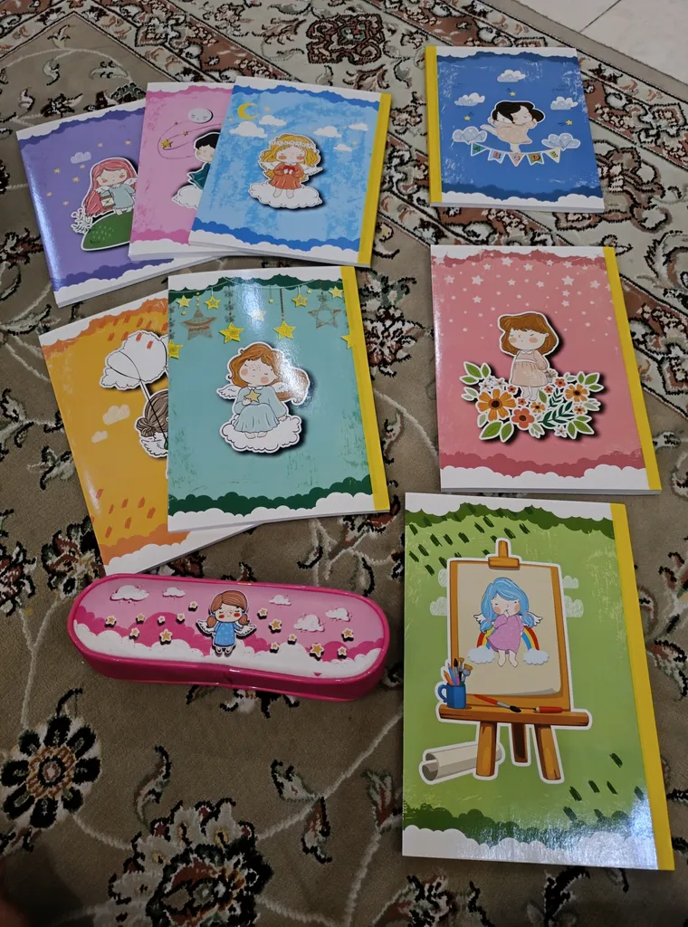 بسته لوازم تحریر پاپکو مدل پرونوت کد PK-14028 بسته 9 عددی