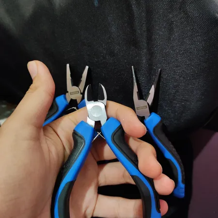 انبر دست و دم باریک و سیم چین نووا کد NTP 8123 سایز 4.5 اینچ