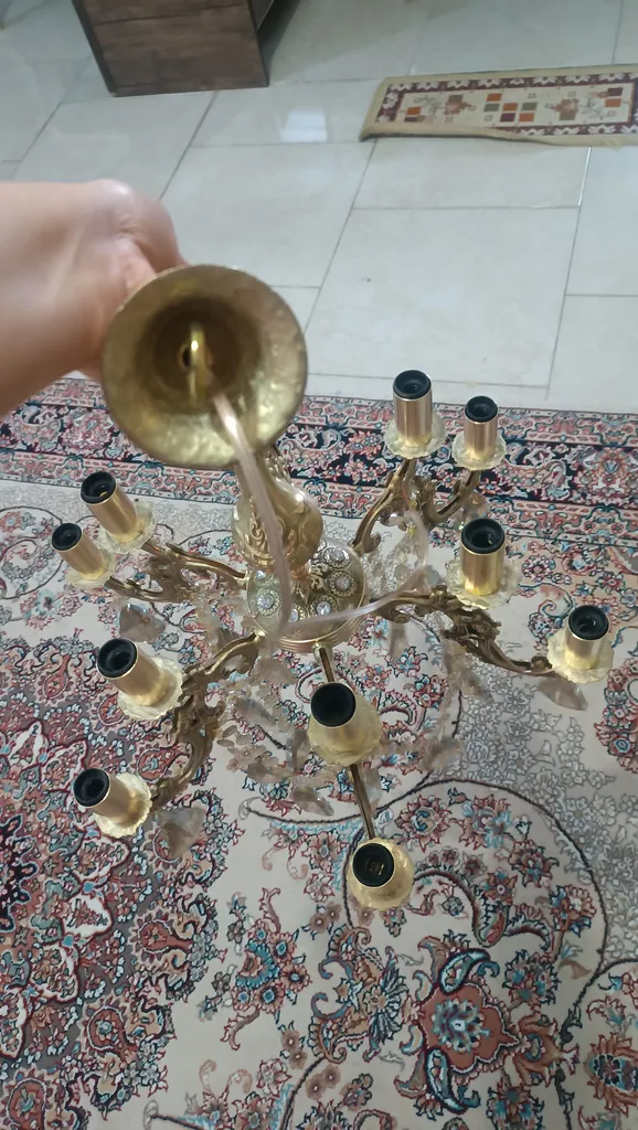 لوستر 12 شعله شاهان تک کد M/6698