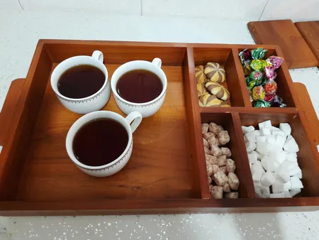 سینی چوبی شیجا مدل Shija Art