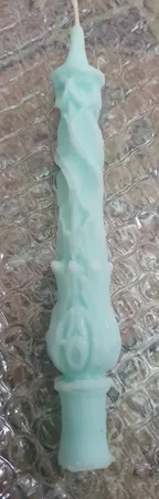 شمع دست ساز مدل قلمی طرح گل 10عددی