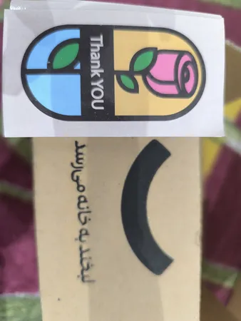 برچسب مدل تشکر طرح گل رز بسته ۱۰۰ عددی