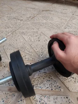 دمبل مدل A1 وزن 10 کیلوگرمی بسته 2 عددی