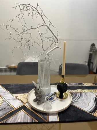 شمع خاموش کن مدل فلزی زنگوله ای بلوری