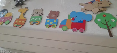 استیکر ژیوار مدل قطار دوستی حیوانات