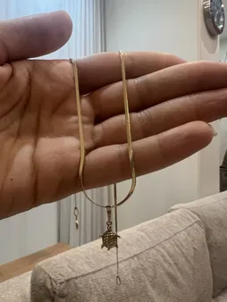 گردنبند طلا 18 عیار زنانه مایا ماهک مدل MM1718 طرح نفرتیتی-هرینگبون