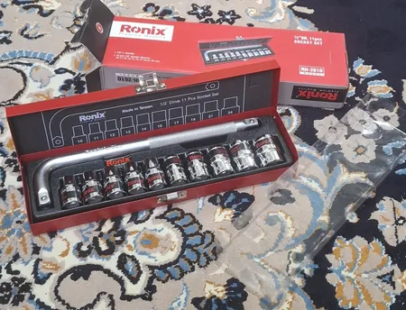 مجموعه 11 عددی آچار و سری بکس رونیکس مدل RX-2610