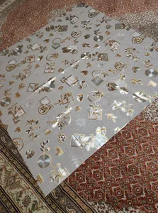 تجریه خرید سفره 4 نفره مدل پشت نخی گلد کد A100-T100