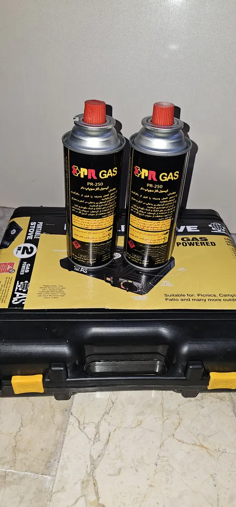 اجاق سفری پارس رگولاتور مدل Portable همراه 2 عدد کپسول گاز