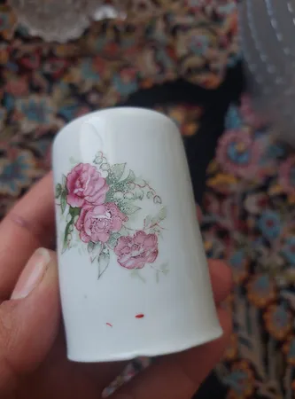 نمکدان مرجان مدل گلسرخی کد98بسته3عددی