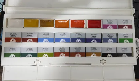 آبرنگ 24 رنگ افرا مدل  Whole Pans