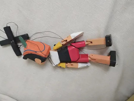 عروسک خیمه شب بازی طرح پینوکیو ارتفاع 27 سانتی متر