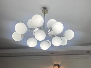 تجریه خرید لوستر 16 شعله چشمه نور کد A1259/16-WT