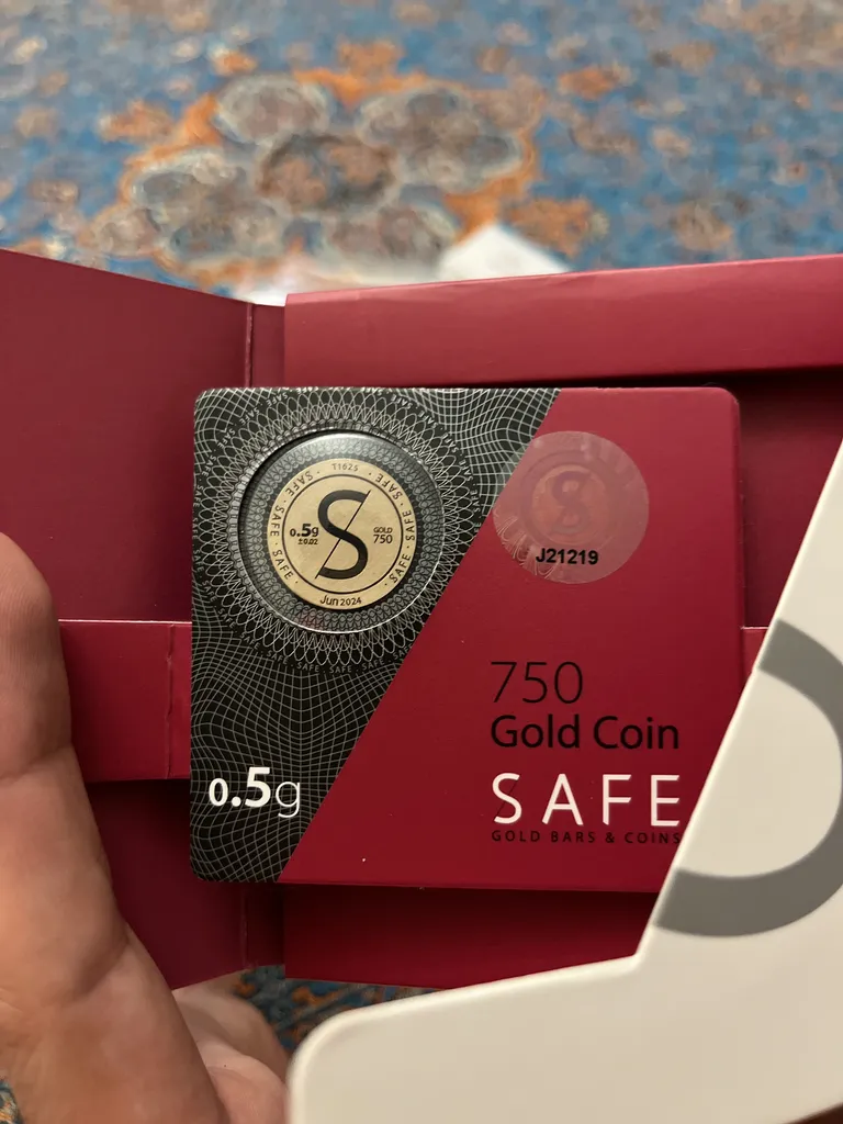 شمش طلا 18 عیار طلای سیف مدل H0.5